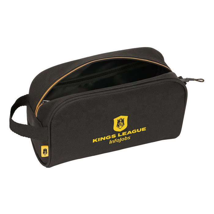 Neceser de Viaje Kings League Negro 24 x 15 x 10 cm Neceser de Viaje Kings League Negro 24 x 15 x 10 cm