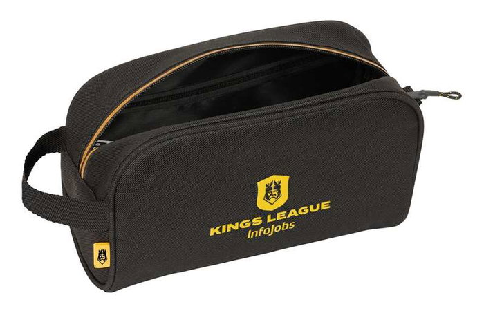 Neceser de Viaje Kings League Negro 24 x 15 x 10 cm