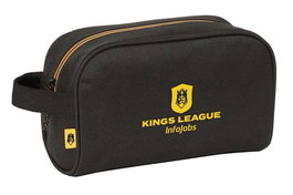 Neceser de Viaje Kings League Negro 24 x 15 x 10 cm