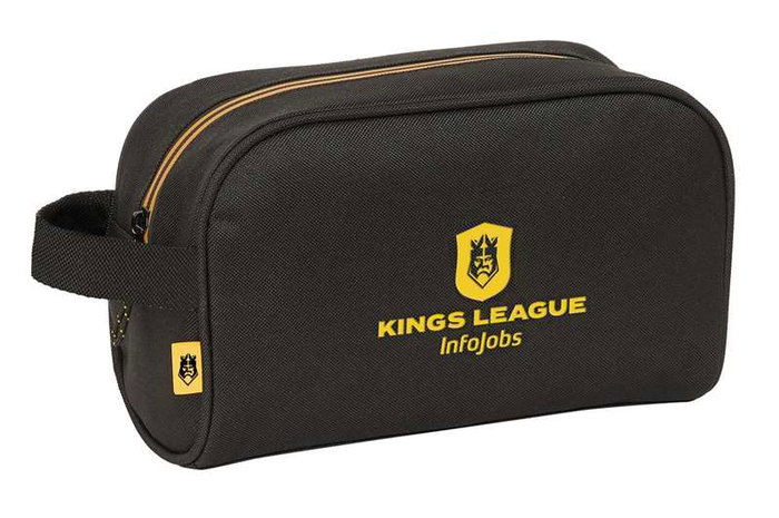Neceser de Viaje Kings League Negro 24 x 15 x 10 cm