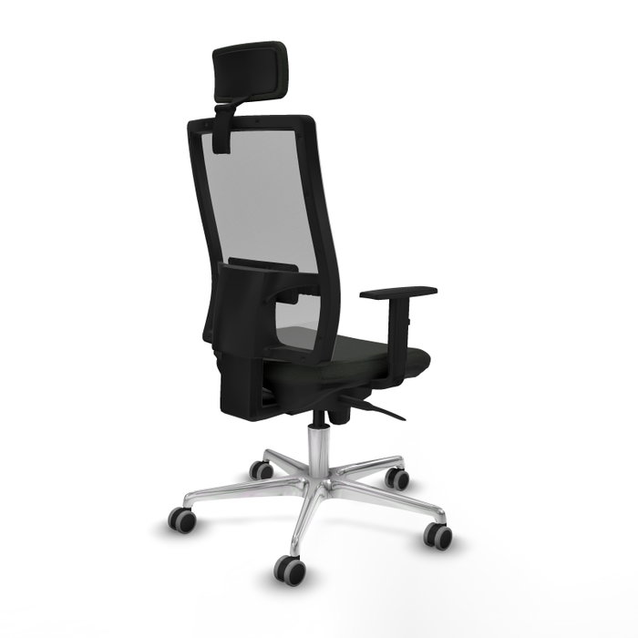 PIQUERAS Y CRESPO Silla de oficina Horna con mecanismo Sincro, Negro y Gris