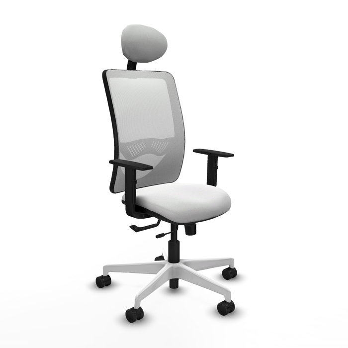 PIQUERAS Y CRESPO Silla de oficina Zulema Blanca con mecanismo Sincro/Traslack PIQUERAS Y CRESPO Silla de oficina Zulema Blanca con mecanismo Sincro/Traslack