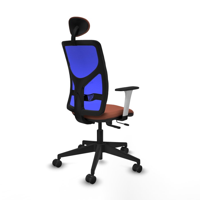 PIQUERAS Y CRESPO Silla de oficina Motilla con mecanismo Sincro/Traslack, Azul y Marrón PIQUERAS Y CRESPO Silla de oficina Motilla con mecanismo Sincro/Traslack, Azul y Marrón