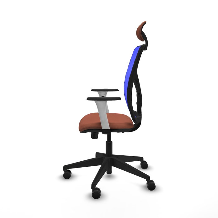 PIQUERAS Y CRESPO Silla de oficina Motilla con mecanismo Sincro/Traslack, Azul y Marrón PIQUERAS Y CRESPO Silla de oficina Motilla con mecanismo Sincro/Traslack, Azul y Marrón