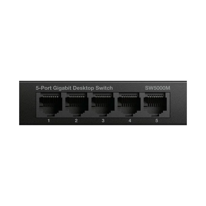 Strong SW5000M Switch Gigabit Ethernet 5 Puertos 10/100/1000 Mbps Negro, Metal, Silencioso Sin Ventilador, Montaje Pared/Sobremesa Strong SW5000M Switch Gigabit Ethernet 5 Puertos 10/100/1000 Mbps Negro, Metal, Silencioso Sin Ventilador, Montaje Pared/Sobremesa
