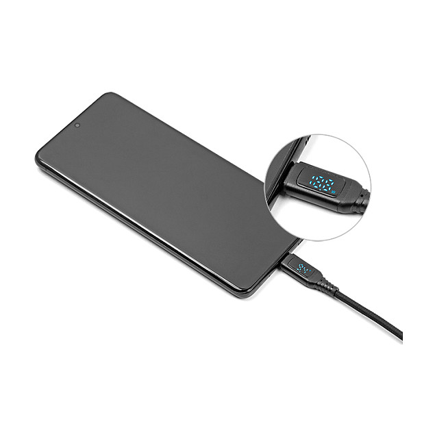 DeLOCK Cable USB 2.0 de carga rápida PD 3.1 140 W con indicador de potencia, 1,2 m