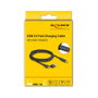 DeLOCK Cable USB 2.0 de carga rápida PD 3.1 140 W con indicador de potencia, 1,2 m