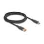 DeLOCK Cable USB 2.0 de carga rápida PD 3.1 140 W con indicador de potencia, 1,2 m