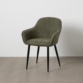 Ixia Silla Verde Tejido-Metal Contract
