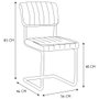 Home Deco Factory Silla Gris Alba
