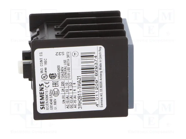 SIEMENS 3RH2911-1HA21 Contactores Auxiliares NC + NA x2
