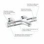 Grohe Mezclador termostático de baño / ducha 1/2
