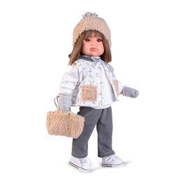 Muñecas Antonio Juan Muñeca Bella Urban Chaleco 28329 | Estilo Urbano con Gorro, Jersey, Chaleco, Guantes, Bolso, Pantalón y Zapatillas | +3 años