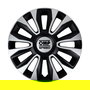 Omp Tapacubos Magnum OMPS07011322 Juego de 4 para Llantas de 13 Pulgadas, Color Negro-Plata-Carbono