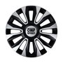 Omp Tapacubos Magnum OMPS07011322 Juego de 4 para Llantas de 13 Pulgadas, Color Negro-Plata-Carbono