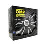Omp Tapacubos Magnum OMPS07011322 Juego de 4 para Llantas de 13 Pulgadas, Color Negro-Plata-Carbono