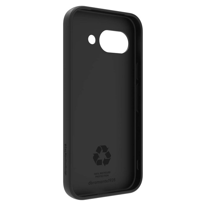 Dbramante1928 Funda Greenland trasera para Google Pixel 9a, plástico negro noche