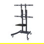 VALUE Soporte de TV/Rollständer Portátil Negro para Pantallas de 32" (81.28 cm) a 100" (254 cm) con Capacidad de 125 kg y Ajuste de Altura