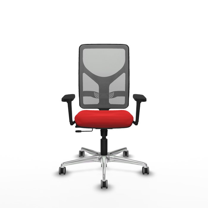 PIQUERAS Y CRESPO Silla de oficina Motilla con mecanismo Sincro/Traslack Rojo y Gris PIQUERAS Y CRESPO Silla de oficina Motilla con mecanismo Sincro/Traslack Rojo y Gris