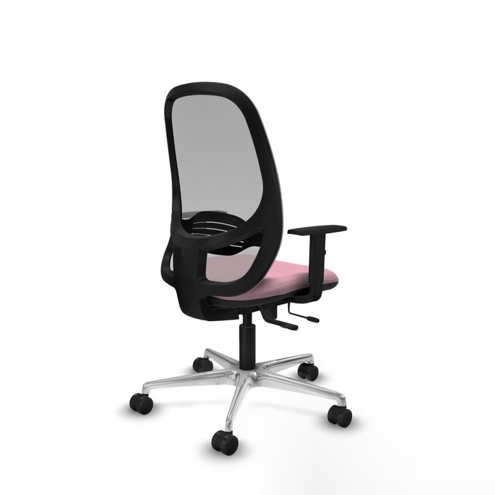 PIQUERAS Y CRESPO Silla de oficina Cilanco Rosa y Gris