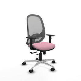 PIQUERAS Y CRESPO Silla de oficina Cilanco Rosa y Gris