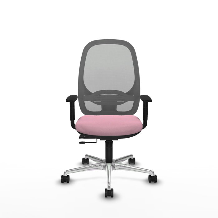 PIQUERAS Y CRESPO Silla de oficina Cilanco Rosa y Gris