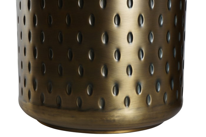 DKD Home Decor Set de 2 Mesitas Auxiliares de Metal con Tapa Dorado