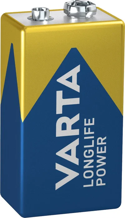 Varta Batería Alcalina 9V Petaca 4922 - Pila de Un Solo Uso, Blister de 1 Unidad, Ideal para Mandos y Dispositivos Electrónicos