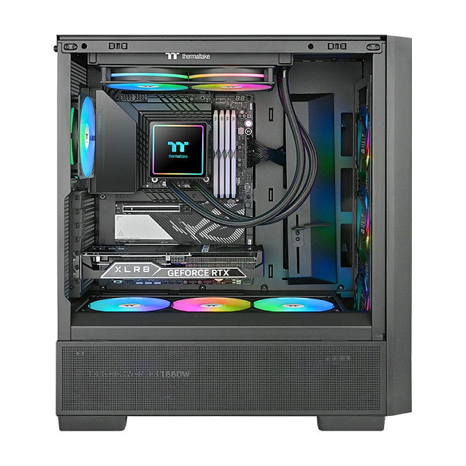 Thermaltake TH240 V3 ARGB Sync AIO - Sistema de Refrigeración Líquida Todo en Uno, 240 mm, 2 Ventiladores, Negro