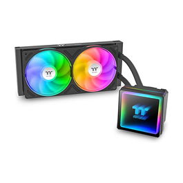 Thermaltake TH240 V3 ARGB Sync AIO - Sistema de Refrigeración Líquida Todo en Uno, 240 mm, 2 Ventiladores, Negro