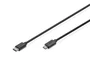 Digitus DB-300137-018-S Cable USB 3.2 Gen 1 USB-C a Micro USB B Negro 1.8m - 5 Gbps, Power Delivery, carga 3A