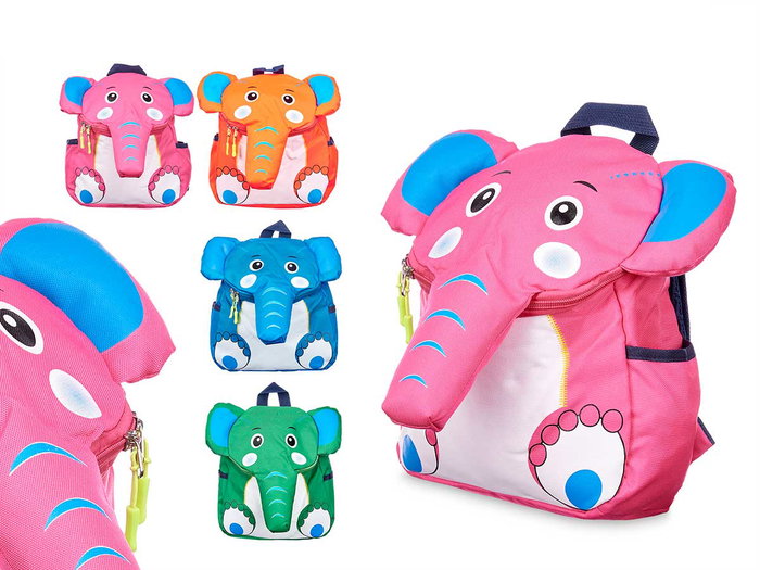 Pincello Mochila Elefante Surtidos 20 cm x 26 cm x 10 cm Azul Naranja Rosa Verde (Set de 12) Pincello Mochila Elefante Surtidos 20 cm x 26 cm x 10 cm Azul Naranja Rosa Verde (Set de 12)