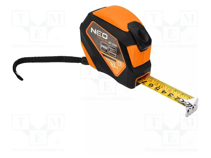 NEO TOOLS Flexómetro MID 10 m x 25 mm Clase II NEO TOOLS Flexómetro MID 10 m x 25 mm Clase II