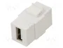 GOOBAY Conector USB Keystone USB A Blanco