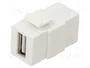 GOOBAY Conector USB Keystone USB A Blanco