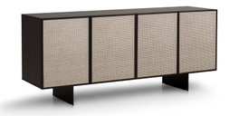 DKD Home Decor Buffet de Madera y MDF Marrón Oscuro y Beige