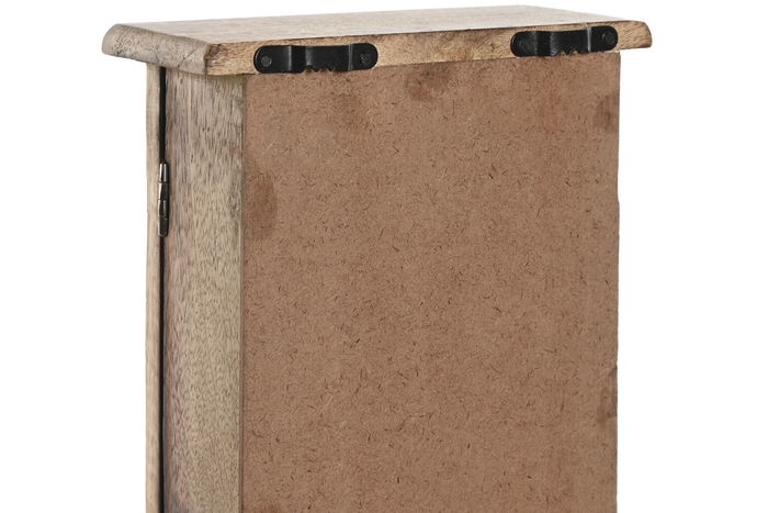 DKD Home Decor Guardallaves Oriental Blanco Natural 7.5 x 28 x 18 cm