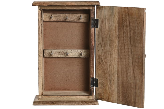 DKD Home Decor Guardallaves Oriental Blanco Natural 7.5 x 28 x 18 cm