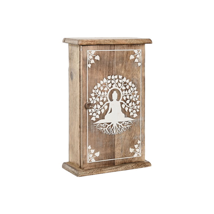 DKD Home Decor Guardallaves Buda Blanco y Natural DKD Home Decor Guardallaves Buda Blanco y Natural