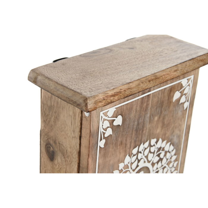DKD Home Decor Guardallaves Buda Blanco y Natural DKD Home Decor Guardallaves Buda Blanco y Natural