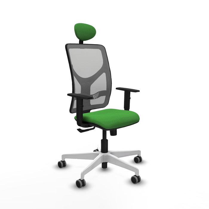 PIQUERAS Y CRESPO Silla de oficina Motilla con mecanismo Sincro, Verde y Gris PIQUERAS Y CRESPO Silla de oficina Motilla con mecanismo Sincro, Verde y Gris
