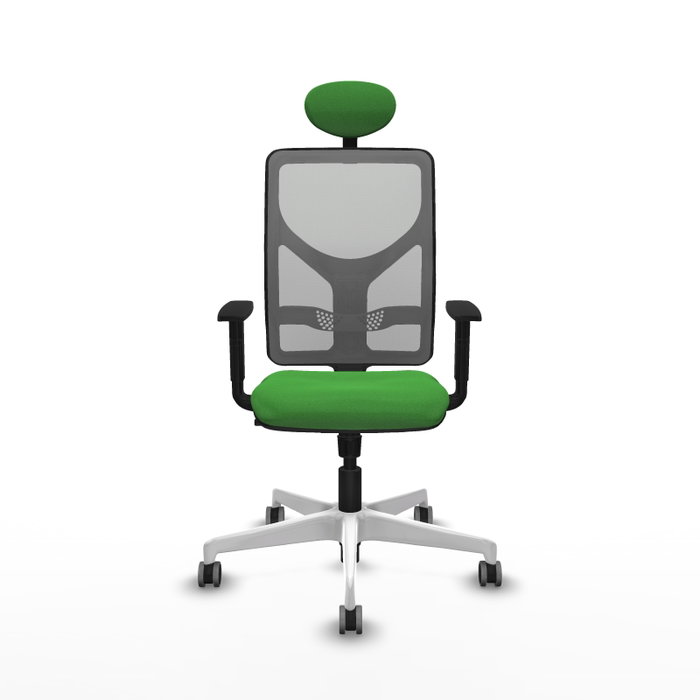 PIQUERAS Y CRESPO Silla de oficina Motilla con mecanismo Sincro, Verde y Gris PIQUERAS Y CRESPO Silla de oficina Motilla con mecanismo Sincro, Verde y Gris
