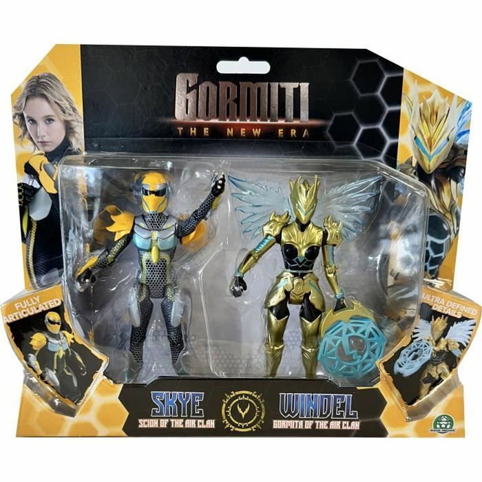 Gormiti Caja de figuras Scion y Gormiti asociados Air - Skye y Windel - 15 cm Gormiti Caja de figuras Scion y Gormiti asociados Air - Skye y Windel - 15 cm