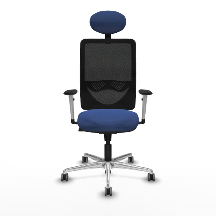PIQUERAS Y CRESPO Silla de oficina Zulema Azul marino y Negro