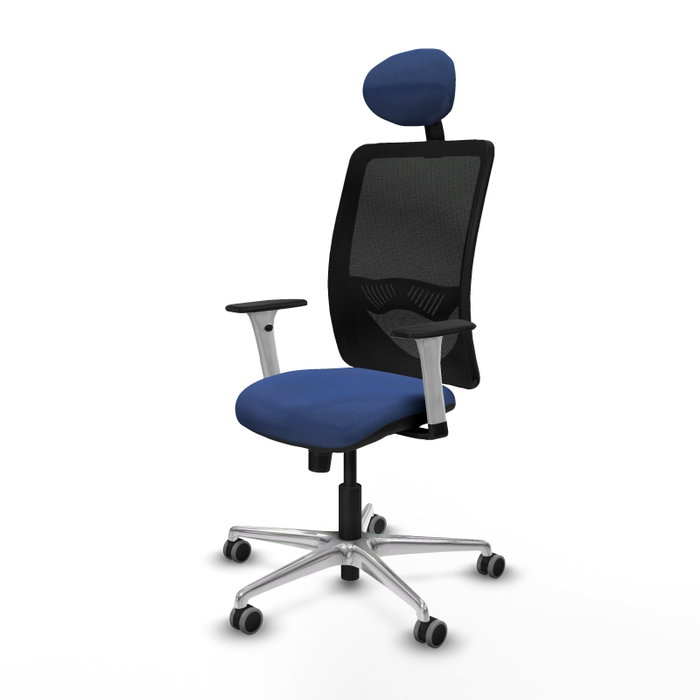 PIQUERAS Y CRESPO Silla de oficina Zulema Azul marino y Negro