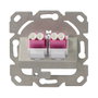 LogiLink Placa de pared para fibra con 2 adaptadores LC-Duplex, multimodo
