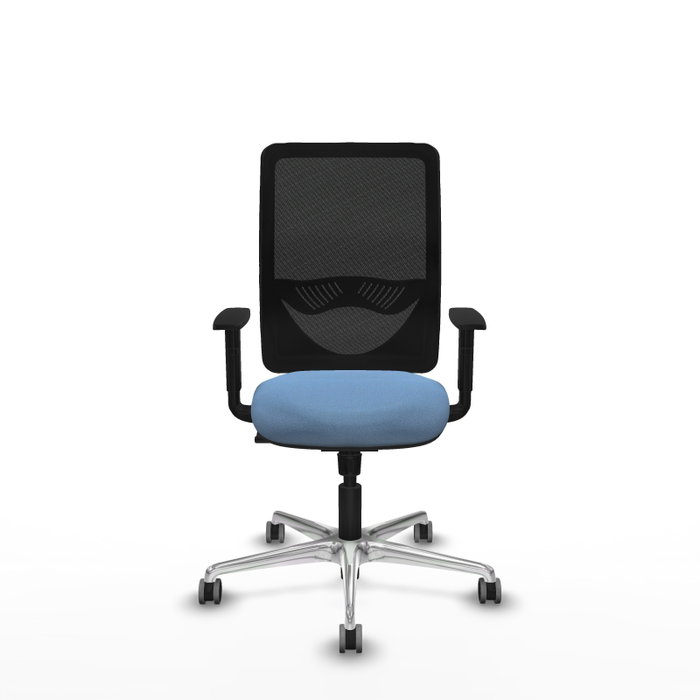 PIQUERAS Y CRESPO Silla de oficina Zulema con mecanismo Sincro, Azul cielo y Negro PIQUERAS Y CRESPO Silla de oficina Zulema con mecanismo Sincro, Azul cielo y Negro
