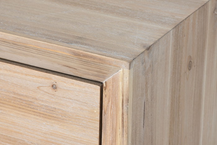 DKD Home Decor Mesa de Centro Abeto y MDF Natural con 2 Cajones