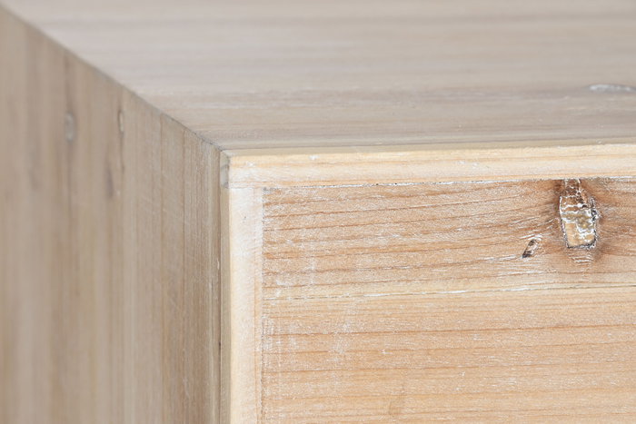 DKD Home Decor Mesa de Centro Abeto y MDF Natural con 2 Cajones