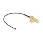 DeLOCK Cable de antena SMA 90° PCB jack bulkhead con I-PEX MHF1 de 15 cm